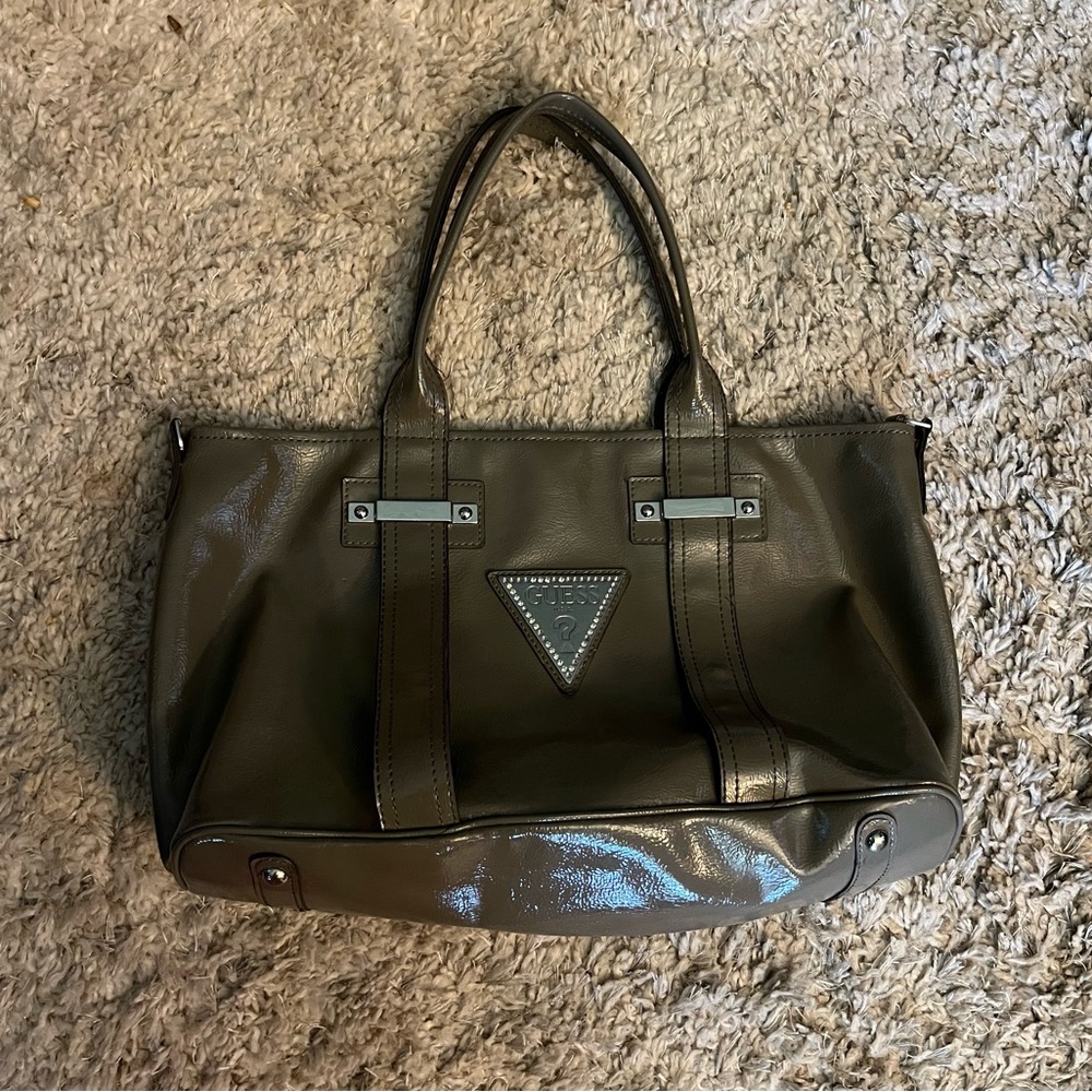 Grey guess purse